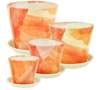 Кашпо Сады Аурики АВ220 Авангард элегант комплект из 4х d10 см d13 см d16 см d20 см 070917