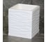 Кашпо Сады Аурики Композитый бетон Волна белый кубик d12x12 см h13 см 1л 071417 1