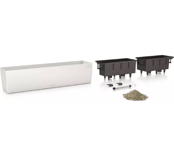 Кашпо Lechuza Balconera Color Complete Белый 80 см 15680