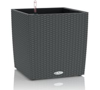 Кашпо Lechuza Cube Cottage Complete Гранит 30x30xH30 см 15372