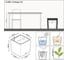 Кашпо Lechuza Cube Cottage Complete Коричневый 49x49xH49.5 см 15395 4