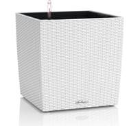 Кашпо Lechuza Cube Cottage Complete Белый 39x39xH40 см 15380
