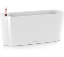 Кашпо Lechuza Delta 10 Complete Белый блестящий 30x11xH13 см 15460