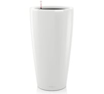 Кашпо Lechuza Rondo Complete Белый блестящий D40xH75 см 15740
