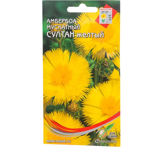Амбербоа мускатный Дом Семян Султан, жёлтый 41648 1