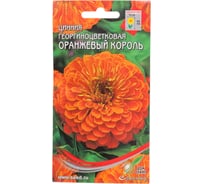 Цинния Дом Семян георг. Оранжевый король 53020