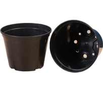 Круглый горшок для рассады Greengo 2 л, d=17х13 см, черный 4862321