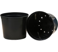 Круглый горшок для рассады Greengo 7.5 л, d=25х20 см, черный 4597046