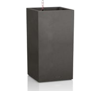 Кашпо Lechuza Canto Complete Графитовый черный 30x30xH56 см 13602