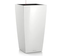Кашпо Lechuza Cubico Complete Белый блестящий 22x22xH41 см 18460