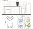 Кашпо Lechuza Cubico Complete Белый блестящий 22x22xH41 см 18460 3
