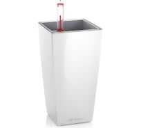 Кашпо Lechuza Mini Cubico Complete Белый блестящий 9.5x9.5xH18.5 см 18120