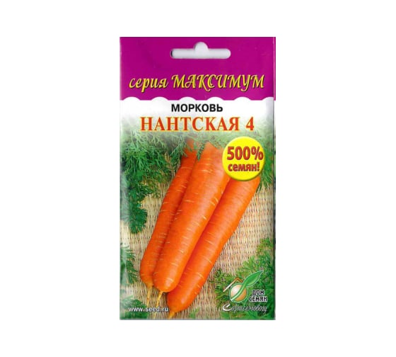 Морковь Дом Семян Нантская 4 (Максимум) 12050/4