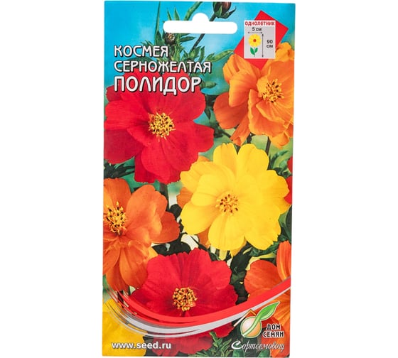 Космея Дом Семян серножелтая Полидор 47400 1