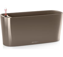 Кашпо LECHUZA Delta 20 Complete 40x15x18 см, цвет серо-коричневый блестящий 15566