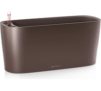 Кашпо LECHUZA Delta 20 Complete 40x15x18 см, цвет кофе металлик 15577