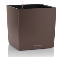 Кашпо LECHUZA Cube Premium Complete 40x40x40 см, кофе металлик 16361