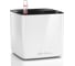Кашпо LECHUZA Cube Glossy Complete 14x14x14 см, белое блестящее 13510 1