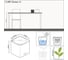 Кашпо LECHUZA Cube Glossy Complete 14x14x14 см, белое блестящее 13510 2