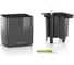Кашпо LECHUZA Cube Glossy Complete 14x14x14 см, белое блестящее 13510 5