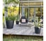 Кашпо LECHUZA Color Classico Complete 43x40 см, серое 13244 3