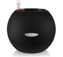 Кашпо LECHUZA Puro Color Complete D20xH16 см, черное 13375