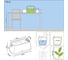 Кашпо LECHUZA Plant Bag Yula Complete 38x17xH33 см, белое/серое 13861 10