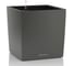Кашпо LECHUZA Cube Premium Complete 30х30хH30 см, антрацитовый металлик 16463 1