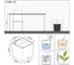Кашпо LECHUZA Cube Premium Complete 30х30хH30 см, антрацитовый металлик 16463 3