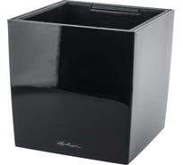 Кашпо LECHUZA Cube Premium Complete 30х30х30 см, черный блестящий 16469