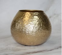 Кашпо SCHEURICH 397327 керамика Nugget gold d16 см, h13 см, золото 072220