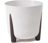 Кашпо на ножках LAMELA Sp.z o. 212 FRIDA ECO wood d18 см, h18 см, 3 л, белый 071091
