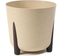 Кашпо на ножках LAMELA Sp.z o. 213 FRIDA ECO wood d21 см, h20 см, 5 л, песочный 071104
