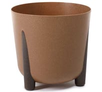 Кашпо на ножках LAMELA Sp.z o. 213 FRIDA ECO wood d21 см, h20 см, 5 л, натуральное дерево 071103