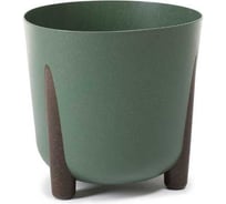 Кашпо на ножках LAMELA Sp.z o. 213 FRIDA ECO wood d21 см, h20 см, 5 л, зеленый 071102
