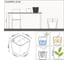 Кашпо LECHUZA Quadro LS Complete 28x28xH26 см, черный блестящий 16149 2