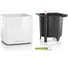 Кашпо LECHUZA Cube Glossy Complete 17x17xH16 см, белый блестящий 13520 2