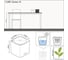 Кашпо LECHUZA Cube Glossy Complete 17x17xH16 см, белый блестящий 13520 3