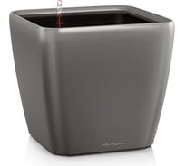 Кашпо LECHUZA Quadro LS Complete 43x43xH39 см, антрацитовый металлик 16183
