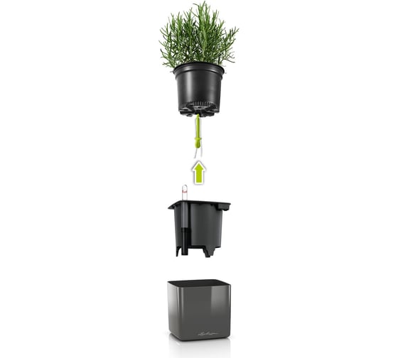 Настенный комплект LECHUZA Green Wall Home Kit Glossy 48x14xH14, белый блестящий 13523