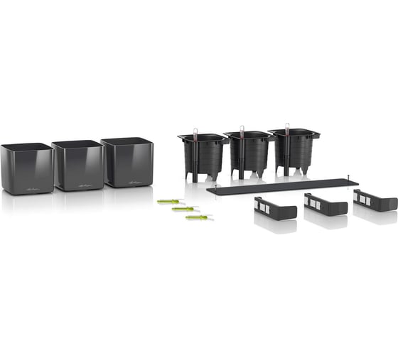 Настенный комплект LECHUZA Green Wall Home Kit Glossy 48x14xH14, белый блестящий 13523