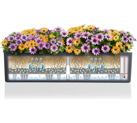Кашпо Lechuza BALCONERA Color 50 коралловое, 50х19х19 см, 8 л 15704