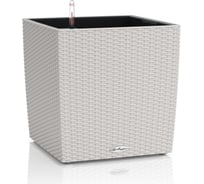 Кашпо LECHUZA CUBE Cottage 30 светло-серое 15357