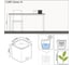 Кашпо LECHUZA Cube Glossy Complete 17x17xH16 см, антрацитовый блестящий 13521 3
