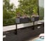 Кашпо LECHUZA Balconera Stone Complete50 графитовый черный 15652 7