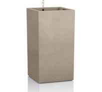 Кашпо LECHUZA Canto Complete 30x30xH56 см, светло-бежевое 13601