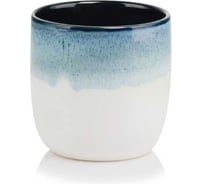 Кашпо SCHEURICH керамика Vintage d13см h13см бело голубой 072501