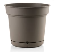 Кашпо с поддоном Teraplast HYDRAL диам. 48 см, высота 43 см, серо-коричневый 28107048406