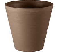 Горшок Teraplast RE-POT Hoop Round Self Watering диам. 20 см, высота 19 см, серо-коричневый 33703020406