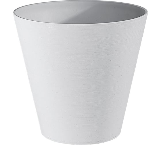Горшок Teraplast RE-POT Hoop Round Self Watering диам. 30 см, высота 28 см, белый 33703030237 1